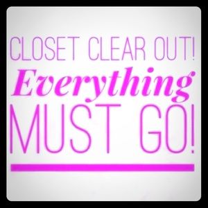 Closet clean out! All offers will be considered.